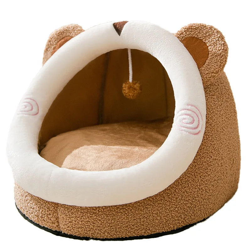Foldable Pet Sofa Cave – Washable Removable Bed for Cats & Small Dogs