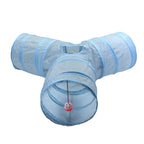 Foldable Cat Tunnel Toy – Scratch-Resistant Pop-Up Tube with Peek Holes