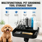 Pet Grooming Tool Tray – Multi-Slot Table-Mounted Storage Caddy