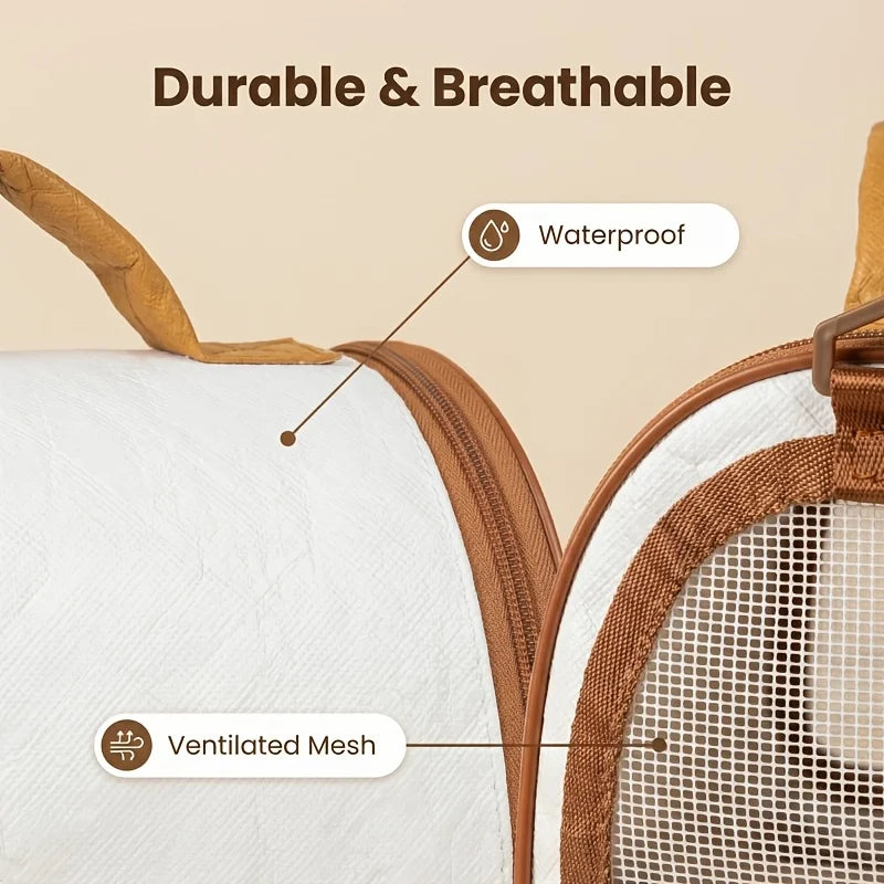 Portable Pet Carrier Bag – Breathable Mesh Tote for Small Pets & Birds