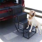 4-Step Foldable Dog Stairs & Ramp – Non-Slip, 80kg Capacity