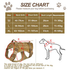 Tactical No-Pull Dog Harness – Adjustable Military Vest for Training