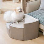 Spiral Foam Dog Stairs – Non-Slip Steps with Washable Cover
