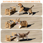 Tilted Elevated Puppy & Cat Bowls – 6-Height Adjustable Feeder Stand
