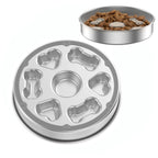 Stainless Steel Slow Feeder Dog Bowl – Anti-Choke, Non-Slip, Dishwasher Safe