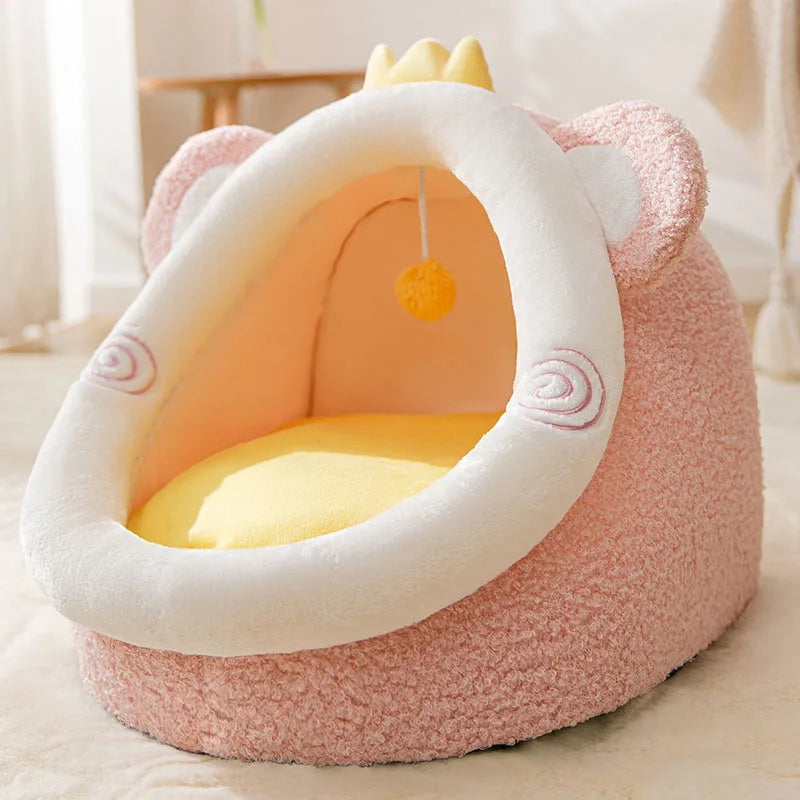 Foldable Pet Sofa Cave – Washable Removable Bed for Cats & Small Dogs