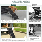 4-Step Foldable Dog Stairs & Ramp – Non-Slip, 80kg Capacity