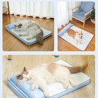 Cooling Orthopedic Dog Bed – Breathable Memory Foam Mat with Bolster