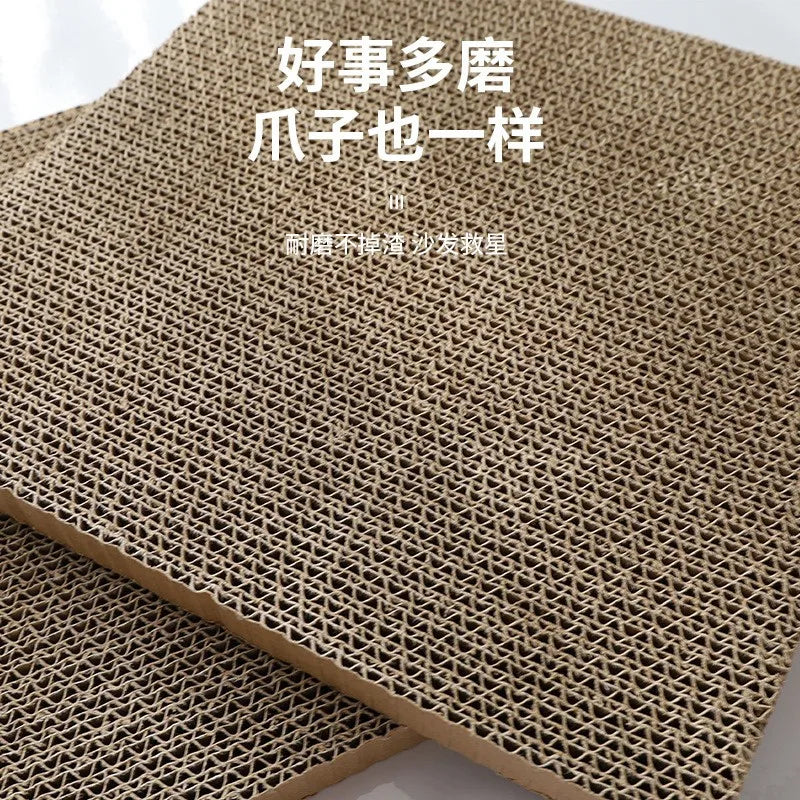 Cat Scratch Cardboard Refill – 2-Panel Replacement Lounge Board