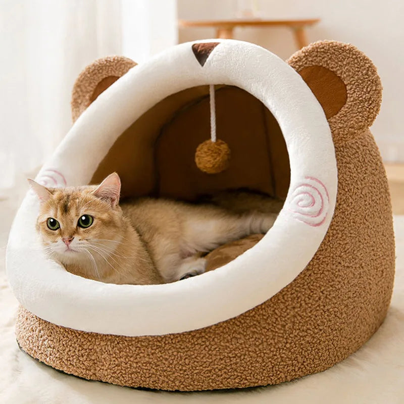 Foldable Pet Sofa Cave – Washable Removable Bed for Cats & Small Dogs