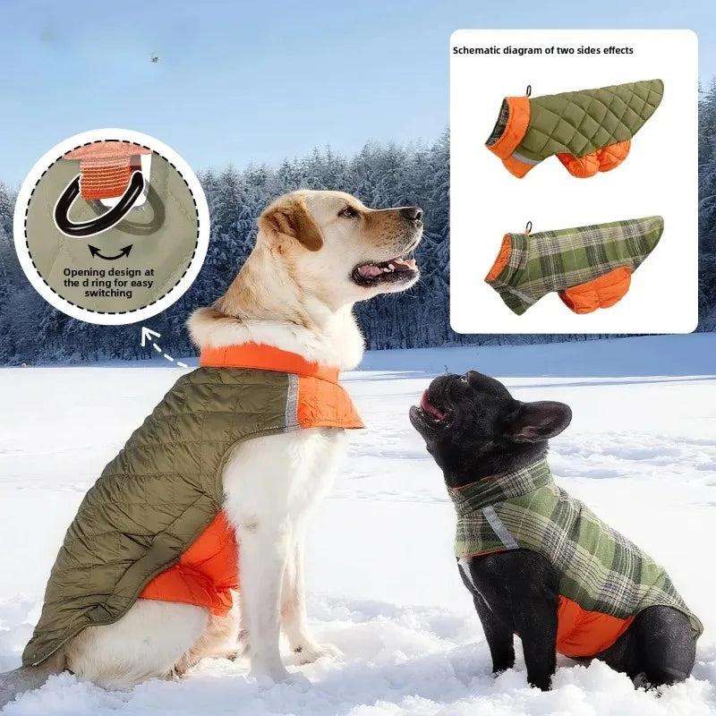 Winter Dog Coat XS–6XL – Waterproof Windproof Reflective Jacket