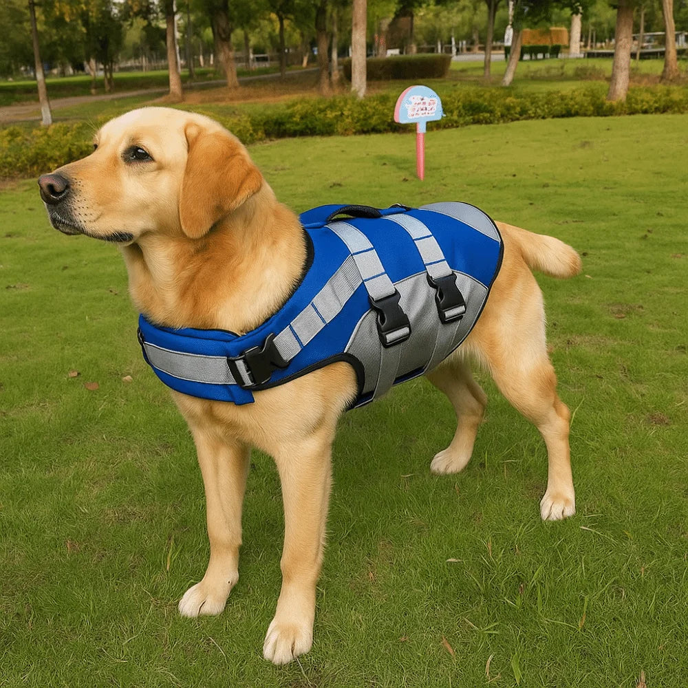 Reflective Dog Life Jacket – Adjustable Buoyancy Swim Vest