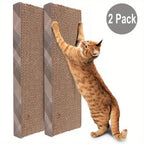 Cat Scratch Cardboard Refill – 2-Panel Replacement Lounge Board