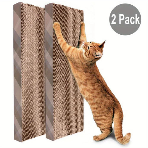 Cat Scratch Cardboard Refill – 2-Panel Replacement Lounge Board