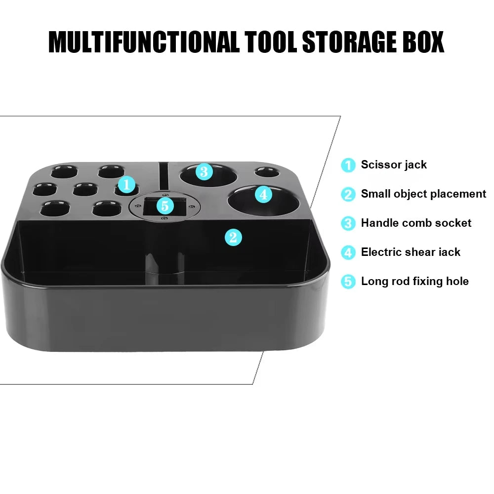 Pet Grooming Tool Tray – Multi-Slot Table-Mounted Storage Caddy