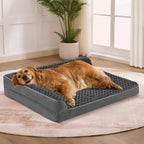 Orthopedic Memory Foam Dog Bed – Washable Cover, Non-Slip Base