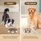 Stainless Steel Slow Feeder Dog Bowl – Anti-Choke, Non-Slip, Dishwasher Safe