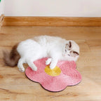 Sisal Cat Scratcher Board – Flower & Orange Shape Claw Pad