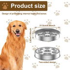 Stainless Steel Slow Feeder Dog Bowl – Anti-Choke, Non-Slip, Dishwasher Safe