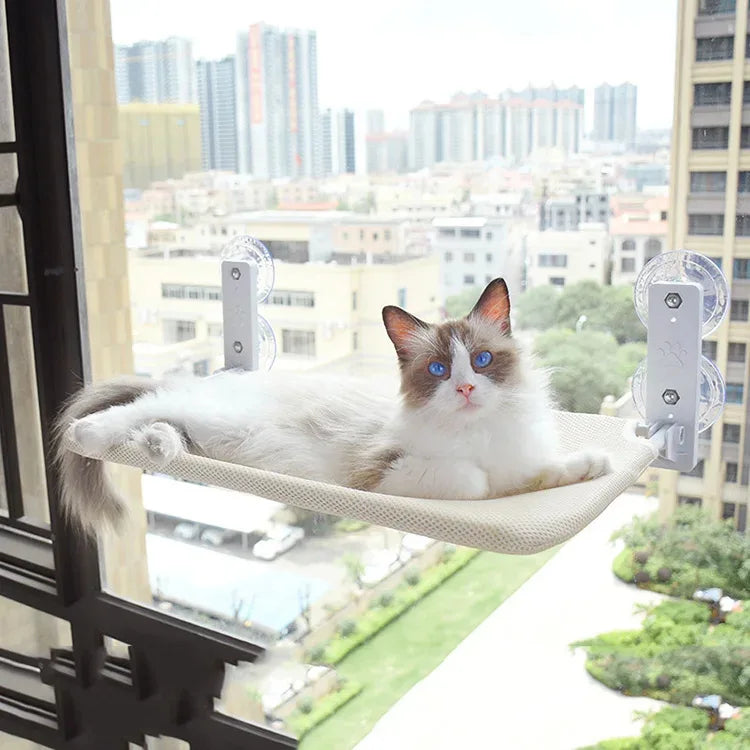 Cat Window Hammock – Foldable Suction Cup Sunbathing Bed