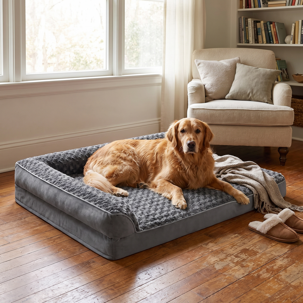 Orthopedic Memory Foam Large Dog Bed Sofa