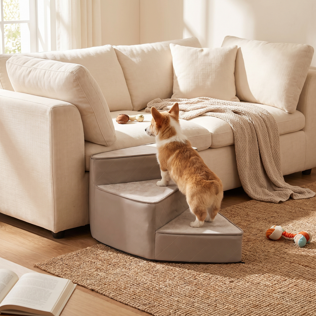 Spiral Dog Stairs Foam Ramp Washable Cover